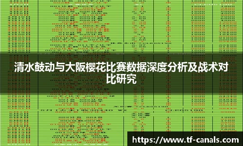清水鼓动与大阪樱花比赛数据深度分析及战术对比研究